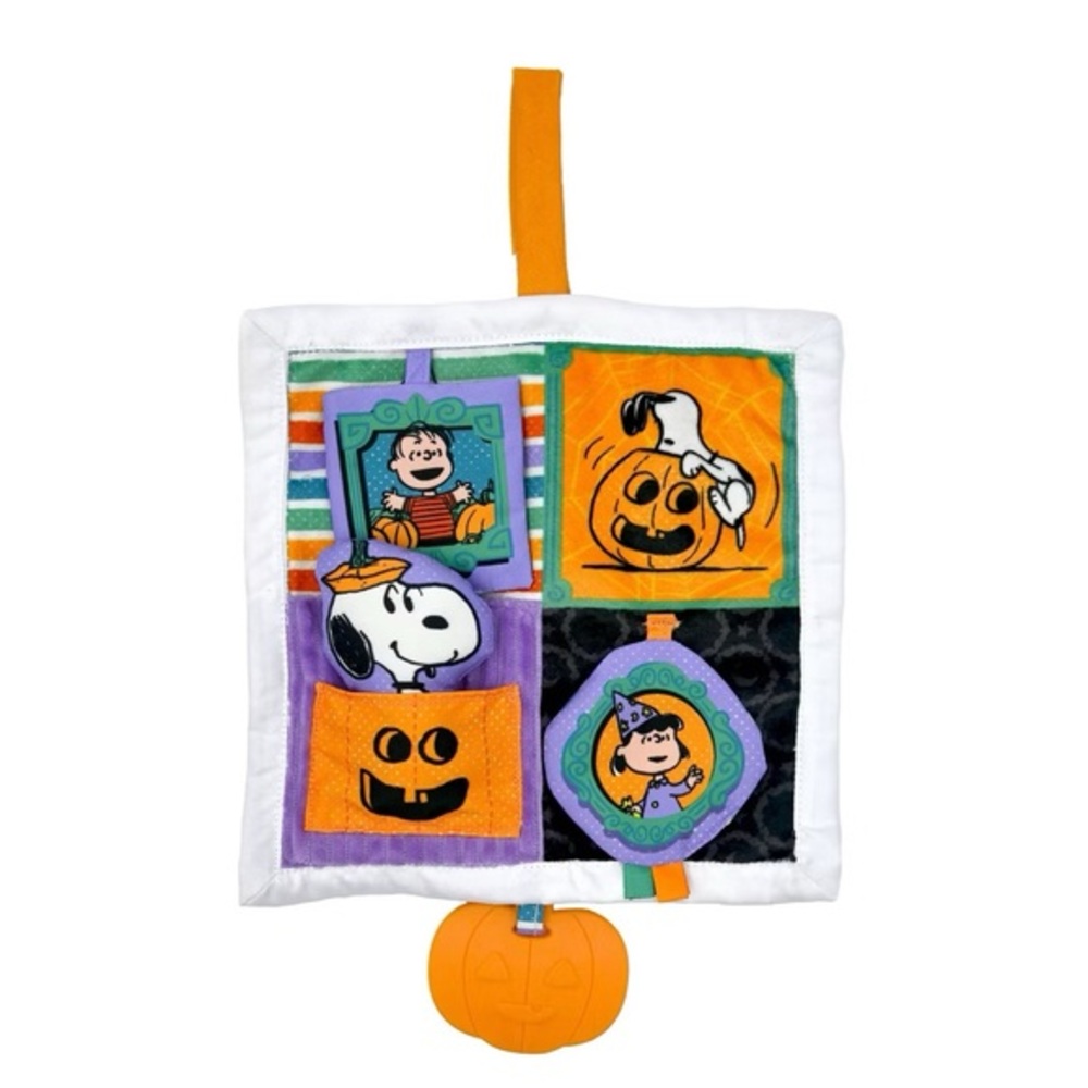 Peanuts nwt Halloween Deluxe Crinkle Square with Teether